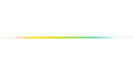 A vivid, horizontal rainbow gradient band stretches across a stark black background.