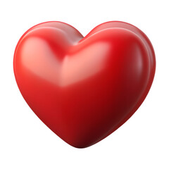 Fototapeta premium 3D Red Heart Decorative Element