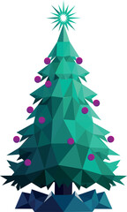 abstract christmas tree