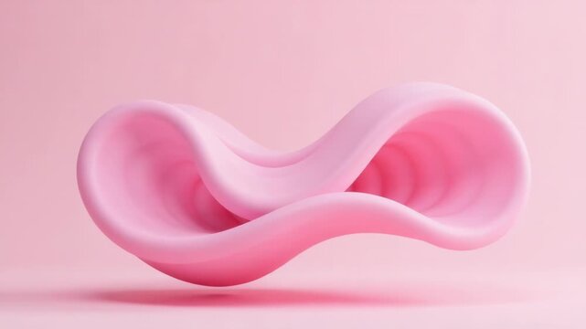 Video A pink object sits on a pink surface