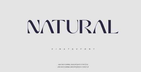 Natural Minimal modern logo alphabet font. Typography abstract minimalist sans serif technology, electronic, digital, music, movie, creative logos fonts. vector illustration