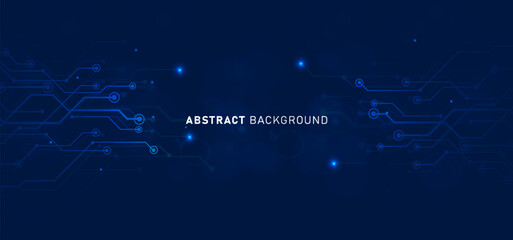 Digital technology speed connect blue background, cyber nano information, abstract communication, map innovation future tech data, internet network connection, Ai big data, line dot illustration 3d