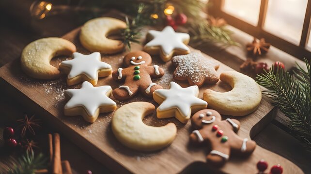 christmas gingerbread cookies - Powered by Adobe