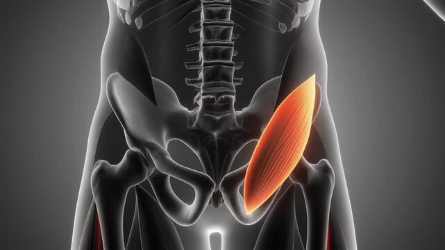 Human Obturator Internus Muscle Anatomy Animation