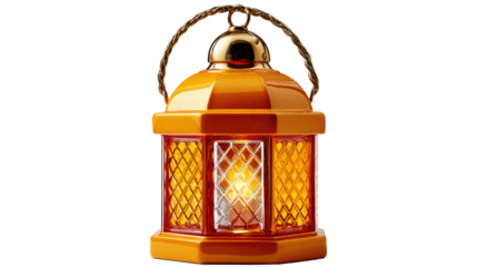 Enlightening Lantern's Warmth: A vibrant, elegant lantern casts a warm, inviting glow, showcasing a blend of traditional design with a touch of sophistication.