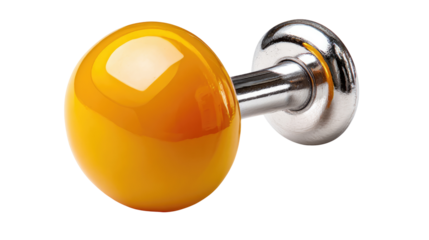 Golden Round Door Knob: Capturing the elegance of a shiny golden round door knob, the image embodies quality, elegance, and modern design, reflecting functionality and aesthetics.