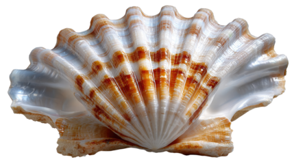 Seashell's Exquisite Beauty: A stunning close-up of a meticulously detailed seashell, showcasing its intricate patterns, textures, and subtle colors.