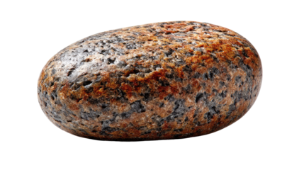 Smooth Stone: A close-up view unveils a perfectly formed, smooth stone. Its surfaces display a beautiful spectrum of earthy colors.