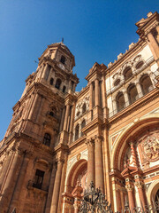 Cathedral of Malaga in Andalusia, Spain