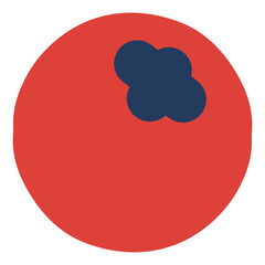 Christmas decoration, holly, rowan, red berry isolated on transparent. Hand drawn line art vector illustration. Traditional holiday, Xmas, New Year, seasonal design element, clip art