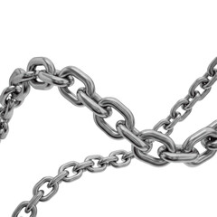 Obraz premium Metal Chain isolated on transparent background, Chain PNG