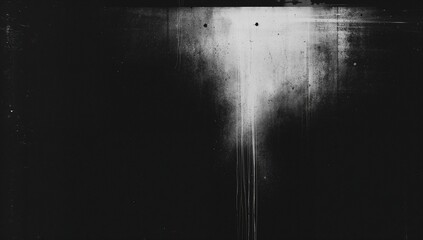 Abstract Black and White Texture with Vertical Streak, Specks, and Surface Marks