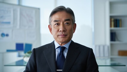 Experienced managing partner in executive law firm office, poised and professional