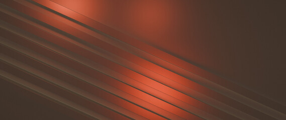 Universal Diagonal Slats Christmas Background with a modern 3D rendered pattern in rich copper and brown tones Abstract holiday design with copy space