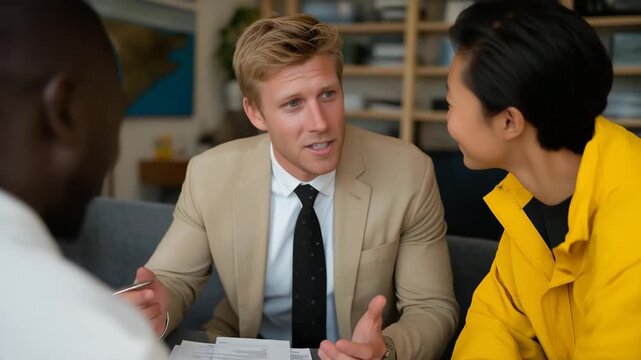An early-stage team signing their very first partnership or client contract in a small office with mismatched furniture &mdash; milestone achievement, startup validation, and the emotional beginning of