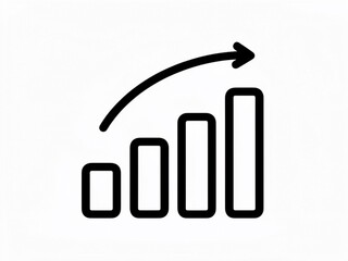 business graph with arrow