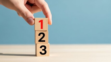 Hand Stacking Number Blocks for Ranking Concept