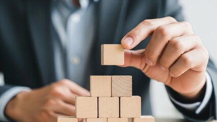 Building Blocks Pyramid: Business Growth, Strategy, and Success