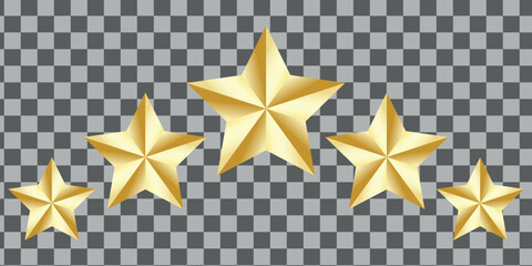 golden star on black background