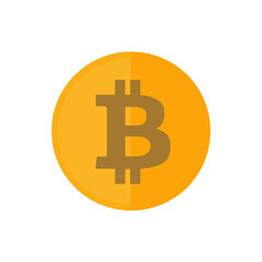 Obraz premium Bitcoin Cryptocurrency Digital Gold Coin Icon Design