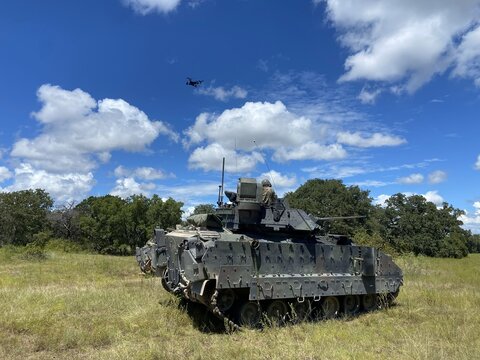 Bradley IFV | Military Drone | Army Training | React to Drone