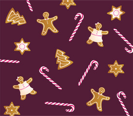 Christmas sweets pattern
