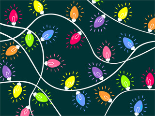 Colorful Christmas lights