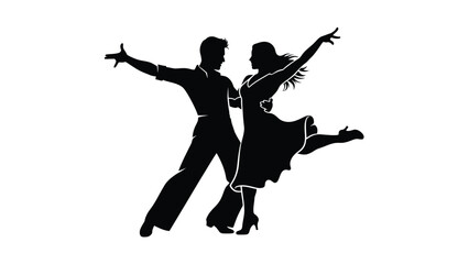 Creative Detailed Jive Dance Step Vector Illustration | Swing Dance Footwork Diagram | Energetic Jive Steps Guide