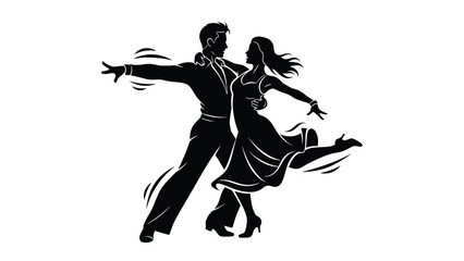 Creative Detailed Jive Dance Step Vector Illustration | Swing Dance Footwork Diagram | Energetic Jive Steps Guide
