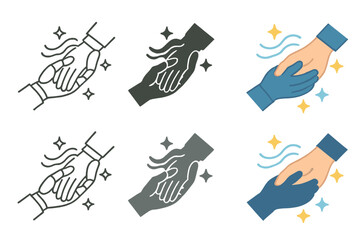 Futuristic Grief Support. Robot hand gently holding human hand with glowing connection lines, abstract algorithmic grief support,