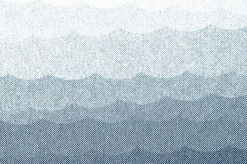 Blue Halftone Water Waves Pattern on Paper