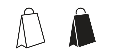 Bags Shopping icons logo design, Pictogram Icons