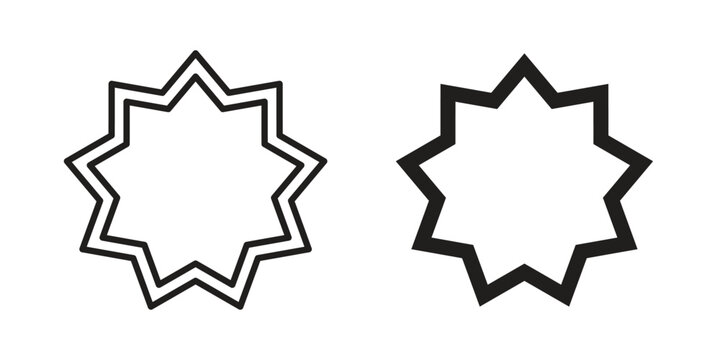 Bahai icons logo design, Pictogram Icons