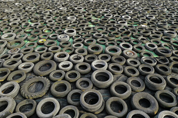 Old Tires Pattern from Above