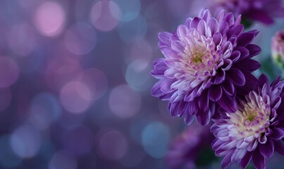 A purple flower with a yellow center