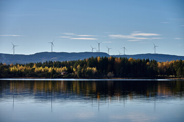 Nordic Lakeside Wind Turbines © 4781