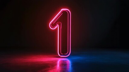 Leading Neon Number Sign