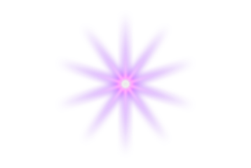 Glow, purple radiant star, bright flare featuring multiple soft symmetrical rays forming an elegant luminous energy effect.