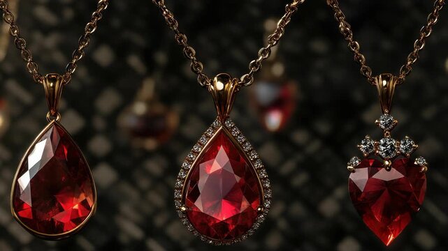 Three Stunning Ruby Necklaces