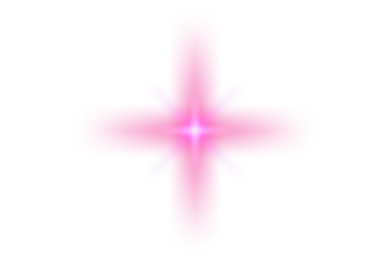 Glow, pink star flare, radiant shine featuring a soft luminous burst with delicate neon rays spreading in multiple directions.