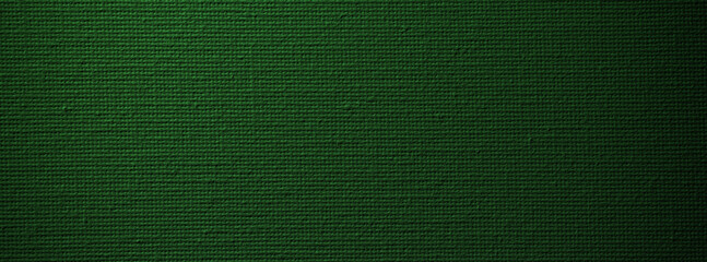 Fototapeta premium Closeup of Green Canvas Fabric Texture with Woven Pattern