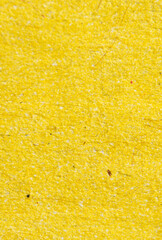 Bright Yellow Textured Paper Macro Background