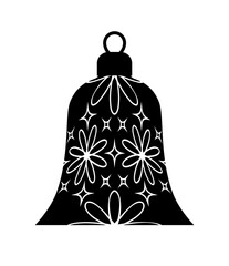 christmas bell isolated on white background