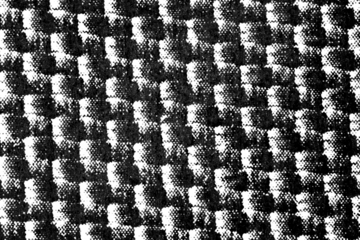 Distressed houndstooth pattern rendered in a halftone texture with bold contrast on a transparent background.