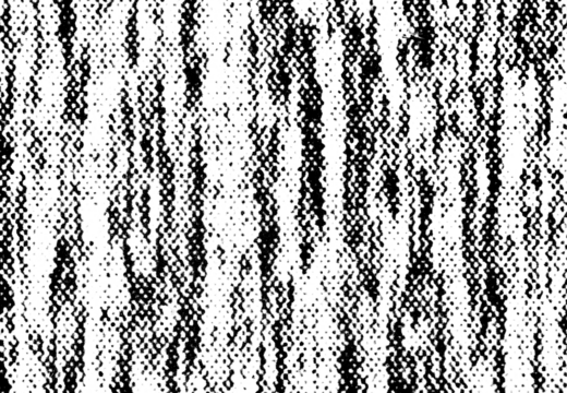 Distressed vertical halftone stripes with jagged, irregular dot patterns on a transparent background.