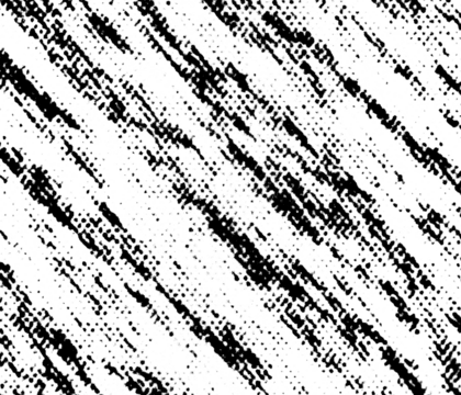 Halftone texture with broken diagonal streaks and pixelated noise, arranged in a dynamic pattern on a transparent background.