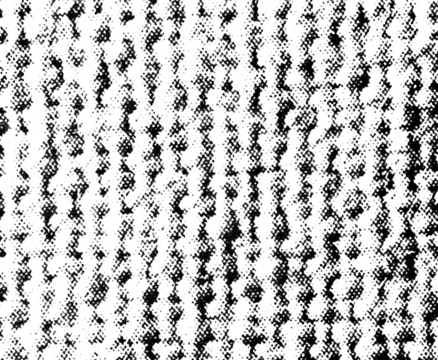 Grainy and irregular pixel texture with vertical flow and distressed appearance on a transparent background.