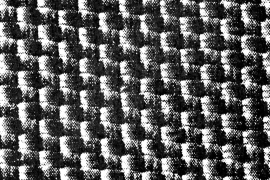 Distressed houndstooth pattern rendered in a halftone texture with bold contrast on a transparent background.