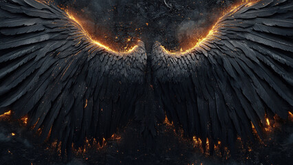 fire burning bird wings texture background, eagle, fly, flame