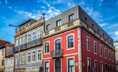 House on Rua de Dom Manuel II in Porto city, Portugal